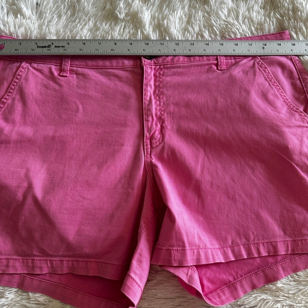 A.N.A. Pink Chino Shorts‎ Midrise Casual Classic  Vacation Size 16  NWOT - Picture 9 of 11
